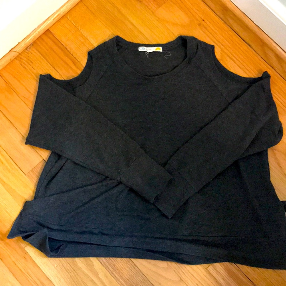 C & C California cold shoulder sweatshirt